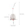 BESPORTBLE 5PCS Fishing Bait Cage Stainless Steel Lure Cage Bait Fishing Basket Feeder Holder Small Tackle view 3