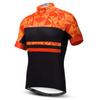 Weimostar Men's Cycling Jersey Short Sleeve Bike Shirt Riding Tops Outdoor MTB Bicycle Clothing Orange Black Size L view 1