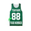 Personalize Your Own Team Basketball Jersey with Your Custom Name and Number (US, Alpha, X-Large, Regular, Regular, Kelly Green) view 1