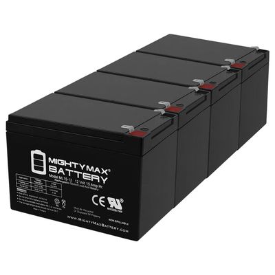 Mighty Max Battery 12V 15AH F2 Battery Replacement for X-treme X-110-4 Pack
