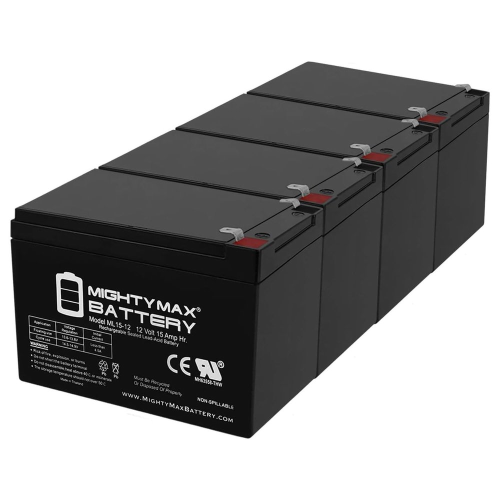 Mighty Max Battery 12V 15AH F2 Battery Replacement for X-treme X-110-4 Pack