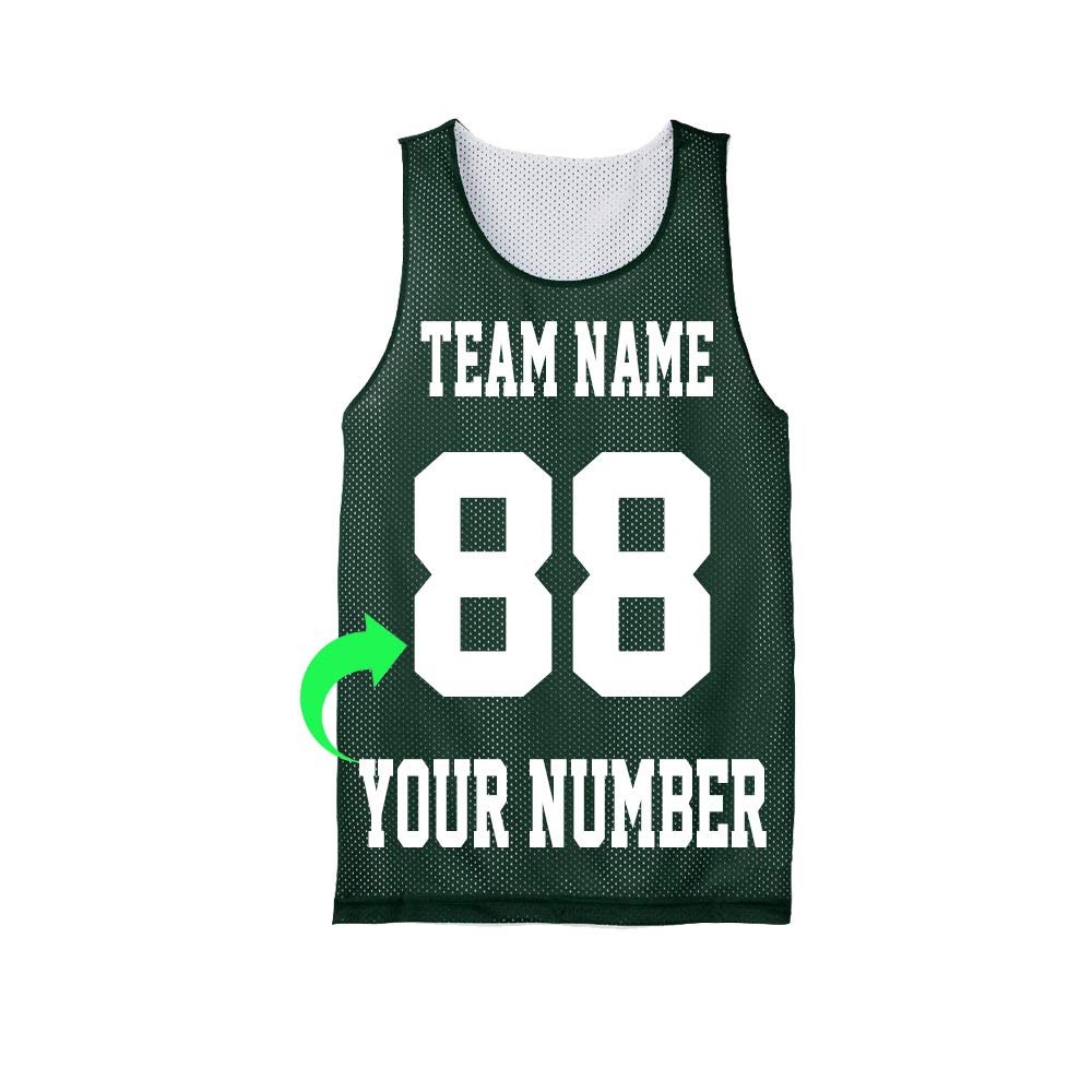 Personalize Your Own Team Basketball Jersey with Your Custom Name and Number Forest Green