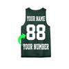 Personalize Your Own Team Basketball Jersey with Your Custom Name and Number Forest Green view 3