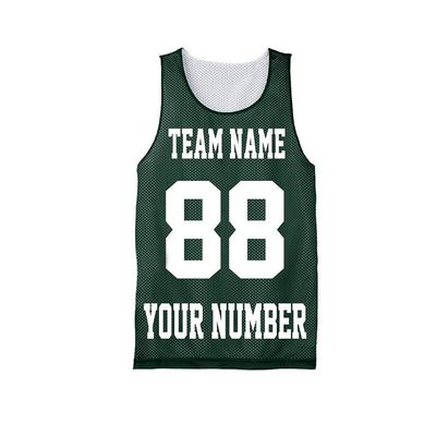 Personalize Your Own Team Basketball Jersey with Your Custom Name and Number (US, Alpha, Medium, Regular, Regular, Forest Green)