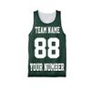 Personalize Your Own Team Basketball Jersey with Your Custom Name and Number (US, Alpha, Medium, Regular, Regular, Forest Green) view 1