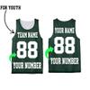 Personalize Your Own Team Basketball Jersey with Your Custom Name and Number (US, Alpha, Medium, Regular, Regular, Forest Green) view 3
