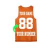 Personalize Your Own Team Basketball Jersey with Your Custom Name and Number Deep Orange view 2