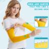 HiRui Arm Compression Sleeves for Men Women Youth Kids, UV Protection 20-30mmHG Support, Great for Running Cycling Basketball Golf Tattoo Cover, Breathable Moisture-Wicking (Yellow, 2X-Large) view 2