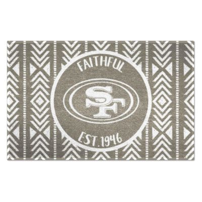 FANMATS 26184 NFL - San Francisco 49ers Southern Style Starter Mat Accent Rug - 19in. x 30in. | Sports Fan Home Decor Rug and Tailgating Mat