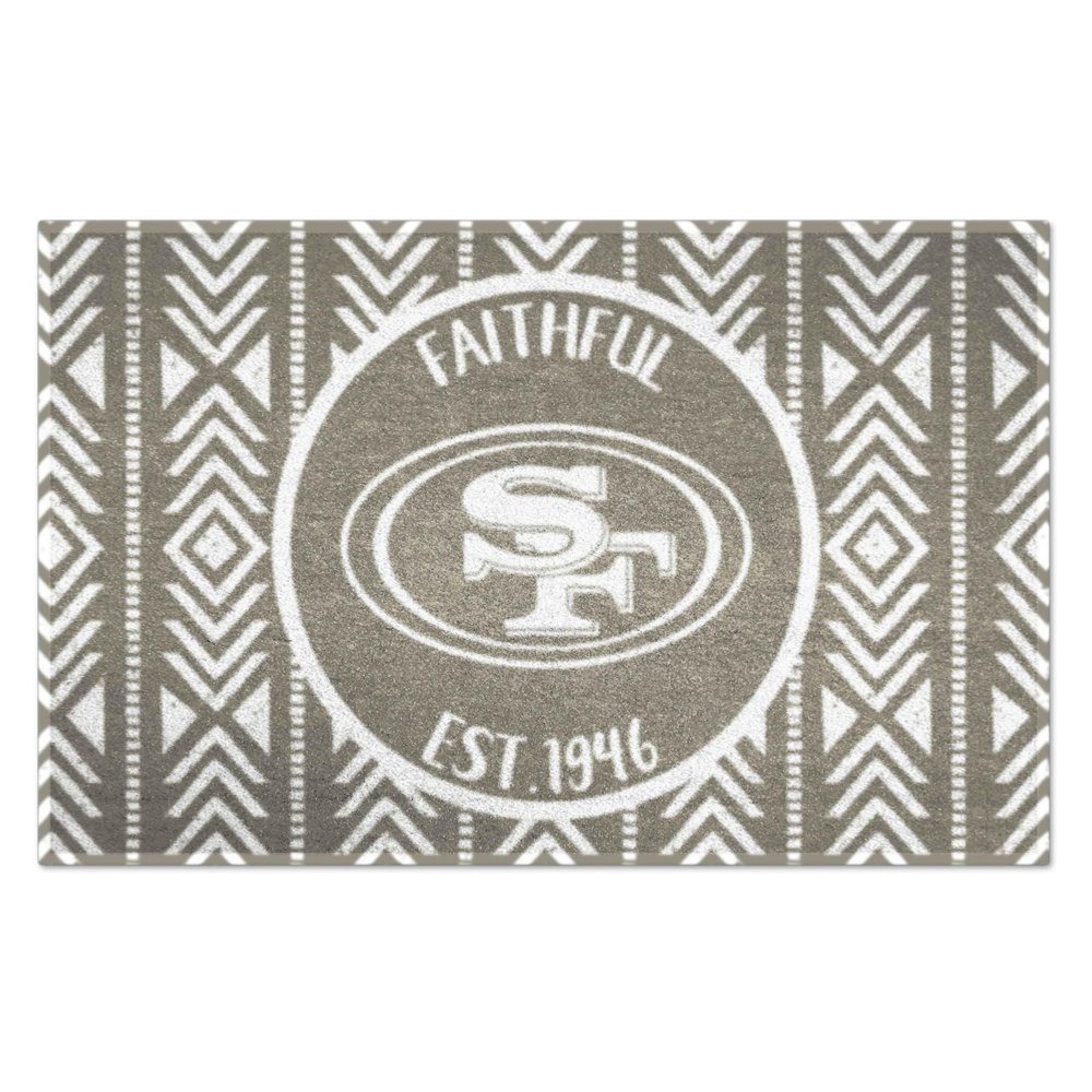 FANMATS 26184 NFL - San Francisco 49ers Southern Style Starter Mat Accent Rug - 19in. x 30in. | Sports Fan Home Decor Rug and Tailgating Mat
