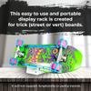 Origami Skateboard Stand Translucent -Skate Board Holder by Skater Trainers - Great Accessories Rack for Kids, Teens, Boys, and Adults- Display for Trick and Street Decks - Better than a Wall Mount view 3