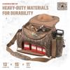 Rig'Em Right Waterfowl Lock and Load Duck Hunting Blind Bag with Molded Ammo Compartments, Sunglasses Case, Drink Holder and More (Mossy Oak Bottomland Camo) view 3