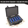 5 Pistol 18 Magazine Storage Foam Insert for IM2300 Case - 2 Piece Set Pre-cut Military Grade Polyethylene Foam Base Insert and Lid Liner (Case Not Included) Black view 2