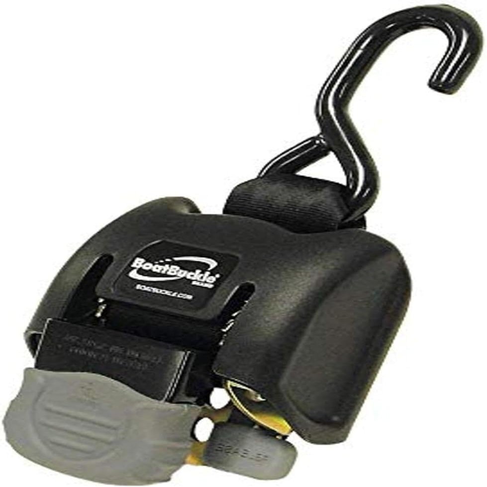 BoatBuckle F14220 G2 Retractable Bow Tie-Down (2-Inch x 43-Inch, Black)