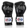 Fairtex Muay Thai Boxing Gloves BGV9 - Heavy Hitter Mexican Style Training & Sparring Gloves for Kick Boxing MMA K1 (Black, 14 oz) view 3