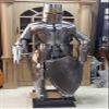 THENAUTICALMART Knight Medieval Knight Suit of Armor Templar Combat Full Body Armour Stand Mm9 (Carbon-Steel) view 2