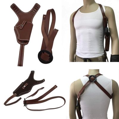 Ace Hunter Tactical Leather Underarm Shoulder Gun Holster Adjustable Concealed Armpit Pisto (Brown)