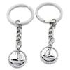100 Items Metal Keychain Keyring Key Tags Chains Rings Jewelry Bag Charms D9ET8 Sailboat Junk Sailing Ship view 1