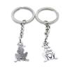 1 Item Metal Keychain Keyring Key Tags Chains Rings Jewelry Bag Charms IV1S7 Frog Prince view 1