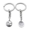 1 Item Metal Keychain Keyring Key Tags Chains Rings Jewelry Bag Charms EV6F9 Globe Earth view 1