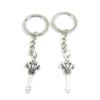 5 Items Metal Keychain Keyring Key Tags Chains Rings Jewelry Bag Charms G9RW5 Crown Skeleton Key view 1