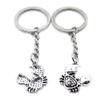 1 Item Metal Keychain Keyring Key Tags Chains Rings Jewelry Bag Charms CF4C7 Crab Cancer view 1
