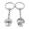 1 Item Metal Keychain Keyring Key Tags Chains Rings Jewelry Bag Charms EB1Z7 Mushroom view 1