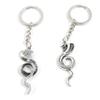 1 Item Metal Keychain Keyring Key Tags Chains Rings Jewelry Bag Charms I9KI5 Cobra Snake view 1