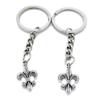 1 Item Metal Keychain Keyring Key Tags Chains Rings Jewelry Bag Charms M0LG5 Fleur De Lis Iris Lily view 1
