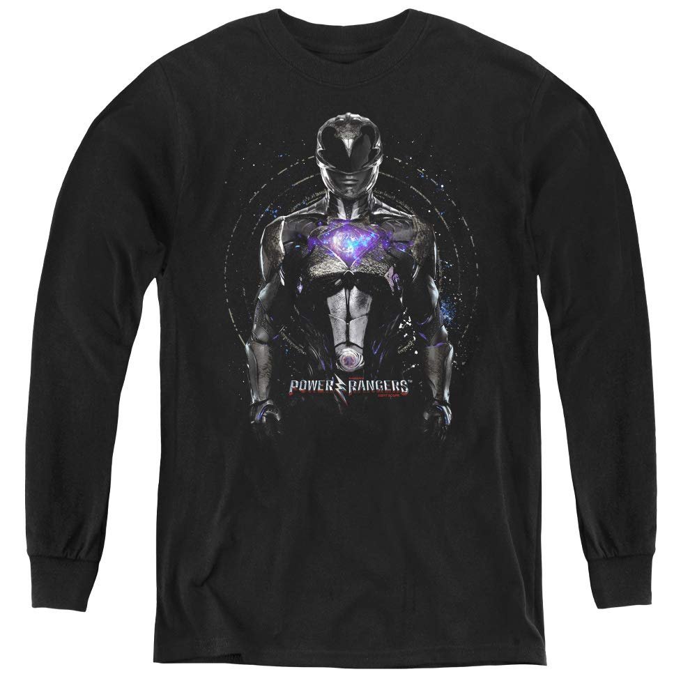Power Rangers Youth Long Sleeve T Shirt, X-Large Black