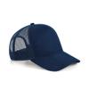Beechfield Suede Snapback Trucker Cap (One Size) (French Navy) view 1