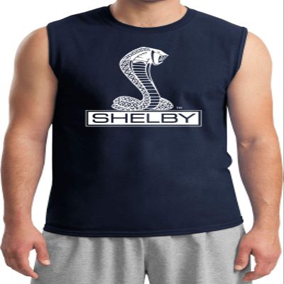 Ford Shelby Cobra Muscle Shirt, Navy Medium