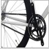 DONSP1986 Crankset Set Single Speed 46T 170mm Crankarms 130 BCD for Mountain Road Bike Fixed Gear Bicycle (Square Taper, Black) (46T, Sprocket) view 3