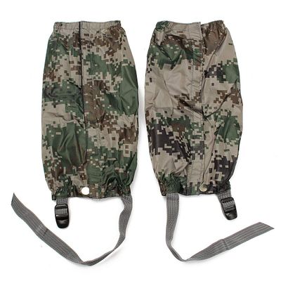 dDanke 1 Pair Leg Gaiters Waterproof Insect Proof Breathable for Hiking Walking Climbing Hunting 14'' X 5.3''(Camouflage Green)