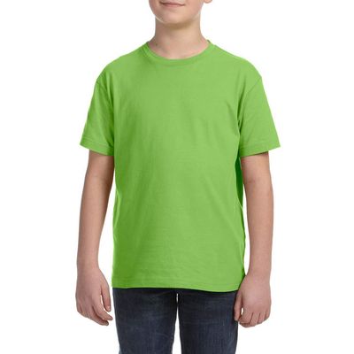 AquaGuard Boys' Big Fine Jersey Short Sleeve Crewneck T-Shirt, Key Lime, XS