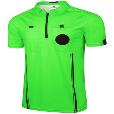 FitsT4 Sports Pro Soccer Referee Jersey Short Sleeve Ref Shirts Green X-Large