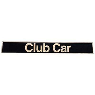 Name Plate Emblem- Black/Gold for Club Car Precedent Golf Carts
