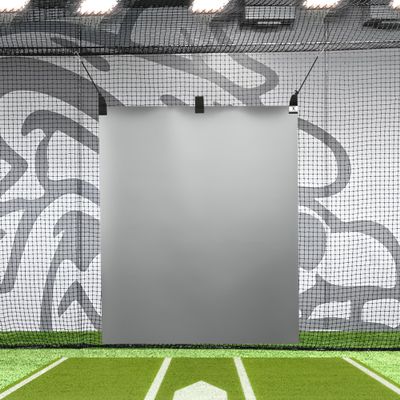 5 x 6 Heavy Duty Vinyl Baseball Batting Cage Backstop - (Gray)