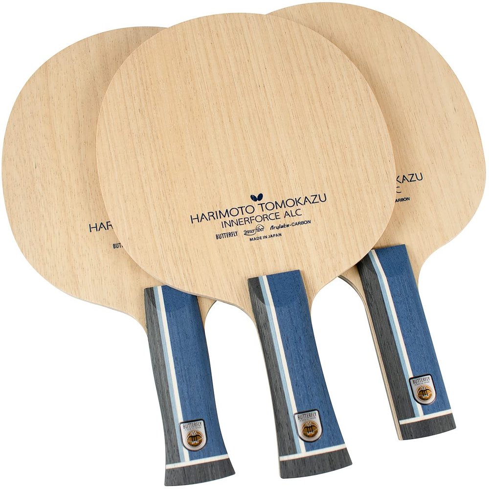 Butterfly Harimoto Innerforce ALC Blade Table Tennis Blade - AL Carbon Fiber Blade - Professional Table Tennis Blade - an, FL, and ST Handle Type - Made in Japan