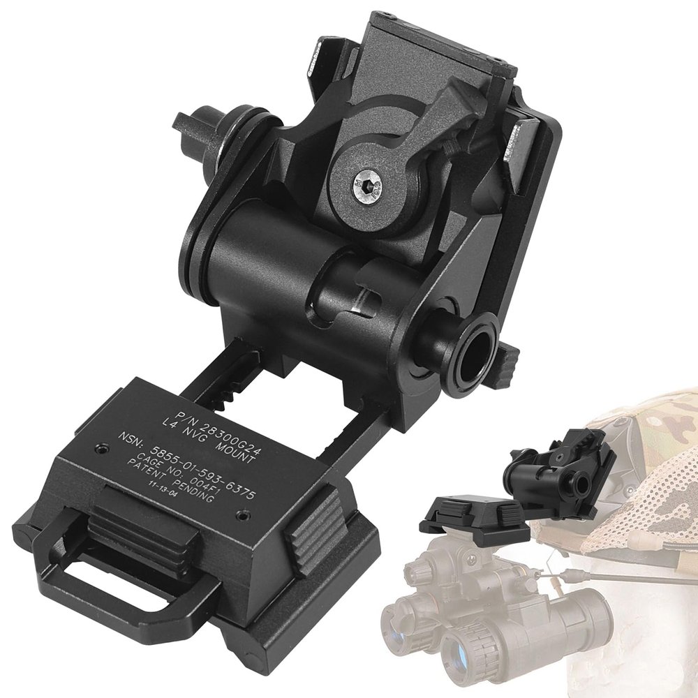 Gexmil CNC PVS15/18 Night Vision Goggles Mount for L4G24 NVG Metal G24 Mount (Black)