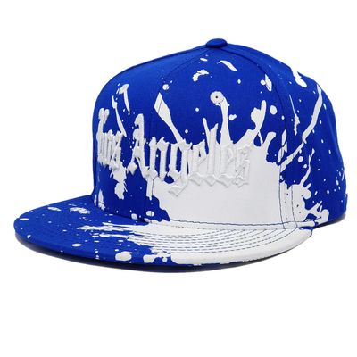 Calihat Style Los Angeles Hat 3D Embroidered Adjustable Cap (Blue)