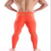BRAVE PERSON Men's Mesh Yoga Trousers, Fitness Shorts, Cycling Pants D61-62 (S / 26"-29", D61-Orange) view 3