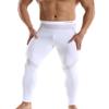 BRAVE PERSON Men's Mesh Yoga Trousers, Fitness Shorts, Cycling Pants D61-62 (S / 26"-29", D61-White) view 1