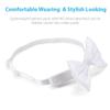Gift2yo LED Light up Bow Tie 7 Colors Luminous Adjustable Bowtie for Wedding Party Gift Birthday Raves Costume Festival Fun EDM, White view 4