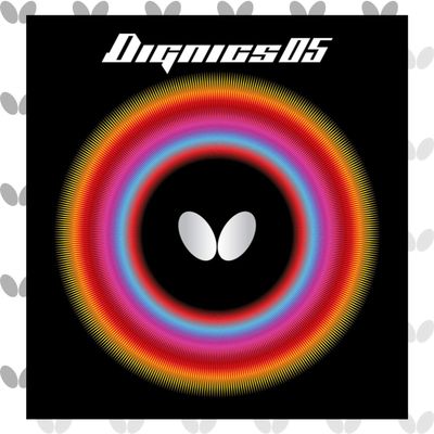 Butterfly Dignics 05 Table Tennis Rubber Table Tennis Rubber | 1.9 or 2.1 mm | Red or Black | 1 Inverted Table Tennis Rubber Sheet | Professional Table Tennis Rubber