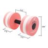 Water Dumbbells, Pool Weights for Water Exercise, 2 Pcs Aqua Barbells Pink view 4