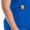 Maevn Matrix Double V-Neck Scrub Top (XX-Small, Royal Blue) view 3