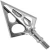 Muzzy One 100 Grain Machined Stainless Steel Ferrule 3-Blade Archery Broadhead, 3-Pack, Silver, .046" (283) view 1
