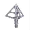 Muzzy One 100 Grain Machined Stainless Steel Ferrule 3-Blade Archery Broadhead, 3-Pack, Silver, .046" (283) view 3