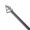 Muzzy One 100 Grain Machined Stainless Steel Ferrule 3-Blade Archery Broadhead, 3-Pack, Silver, .046" (283) view 4